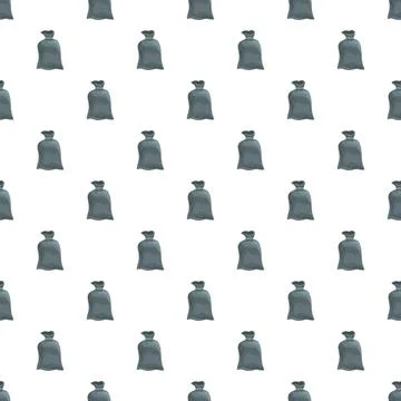 Garbage bag pattern representing waste and environmental issues Stock Illustration