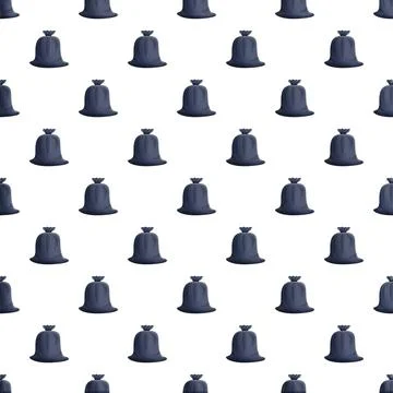 Garbage bags creating a seamless waste pattern Stock Illustration