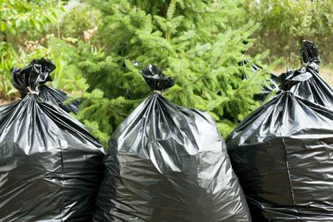 Garbage bags Stock Photos