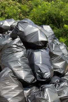 Garbage bags Stock Photos