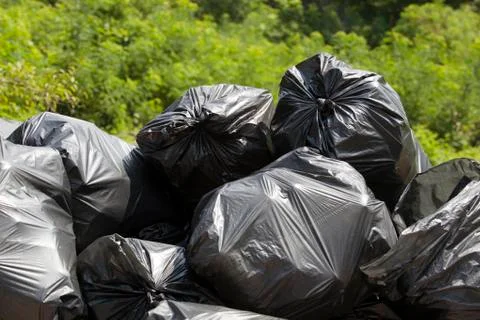 Garbage bags Stock Photos