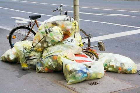 Garbage bags Foto stock