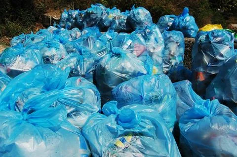 Garbage bags Foto stock