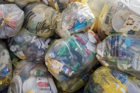 Garbage bags Stock Photos