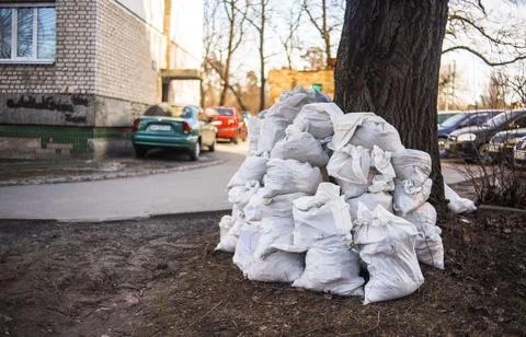 Garbage bags Stock Photos