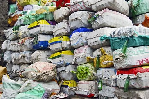 Garbage bags. Stock Photos