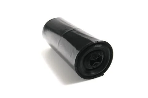 Garbage bags on a roll Stock Photos