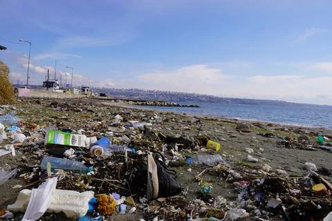 Garbage On The Beach 2 Stock Photos
