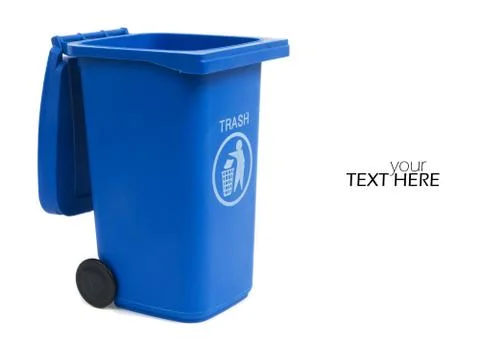 Garbage bin with the copy space Stock-Fotos