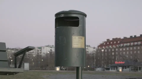 Garbage Bin Stock Footage 33740023
