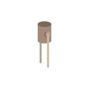 Garbage bin park Isometric style icon Stock Illustration