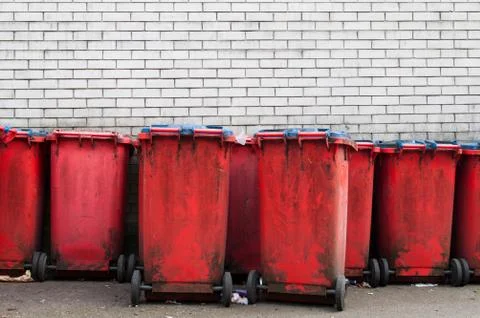 Garbage bins Stock Photos