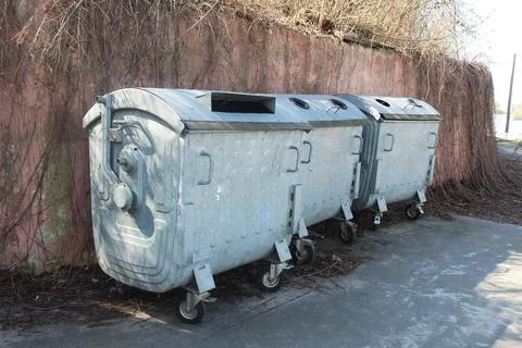Garbage bins for separate waste collection Foto stock
