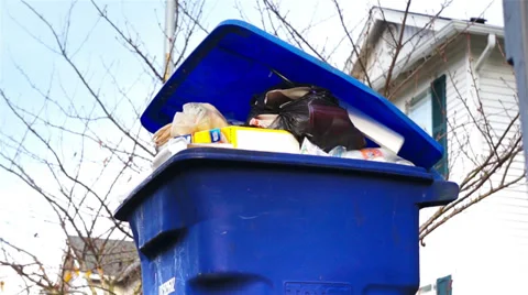 Garbage can Stock Footage 32549509