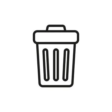 Garbage can icon vector design templates simple and modern Stock Illustration