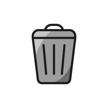 Garbage can icon vector design templates simple and modern Stock Illustration