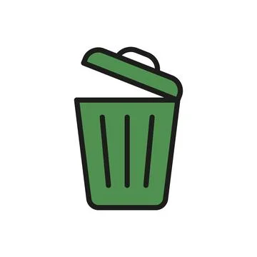 Garbage can icon vector design templates simple and modern Stock Illustration
