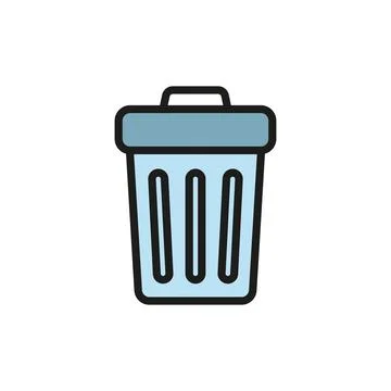 Garbage can icon vector design templates simple and modern Stock Illustration