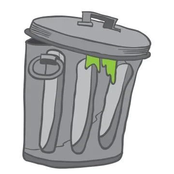 Garbage can Stock Illustration