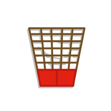 Garbage cans and bags in flat style icons. Vector icons of garbage bags Stock Illustration