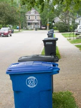 Garbage Cans Stock Photos