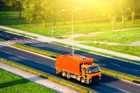 Garbage car Stock Photos