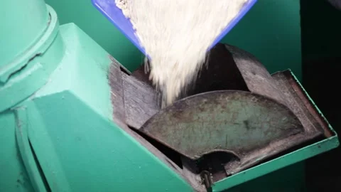 The garbage chute in the house. The disposal of waste in the city in the gar Stock Footage 230985595