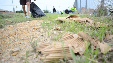 Garbage Clean up Stock Footage 39637341