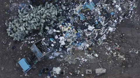 Garbage collecting and sorting site Видео 251987128