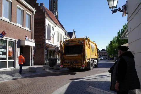 Garbage collection in the Netherlands Stock Photos