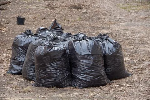 Garbage collection on the streets of the city. Garbage removal on the city Stock Photos