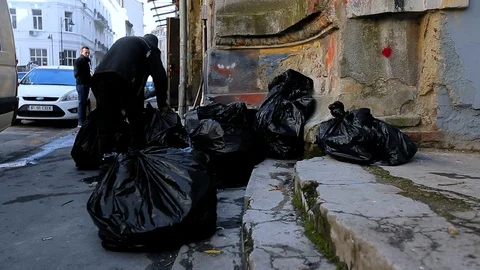 Garbage collectors 库存影片 76442437