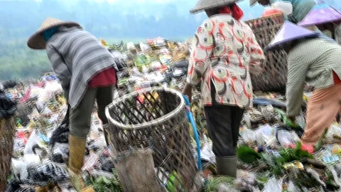 Garbage Collectors Stock Footage 108100161