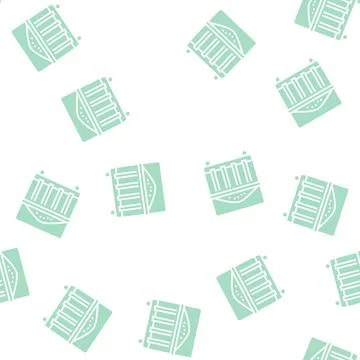 Garbage container glyph seamless pattern Illustrazione stock