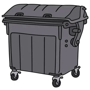 Garbage container Stock Illustration