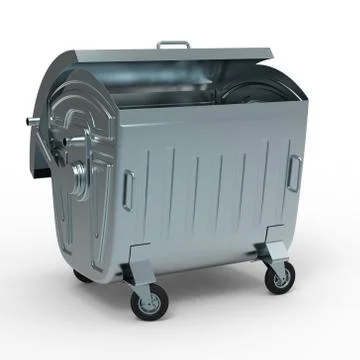 Garbage container Stock Illustration