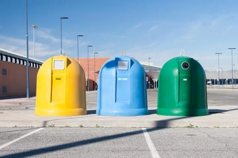 Garbage containers Stock Photos
