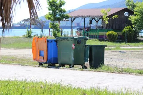 Garbage containers Stock Photos
