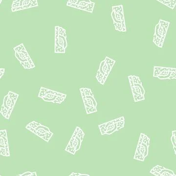 Garbage disposal line vector seamless pattern Illustrazione stock