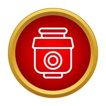 Garbage disposal unit icon for kitchen sink appliance Stock Illustration