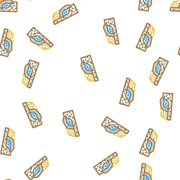 Garbage disposal vector seamless pattern Illustrazione stock