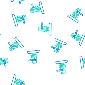 Garbage disposal vector seamless pattern Stock Illustration