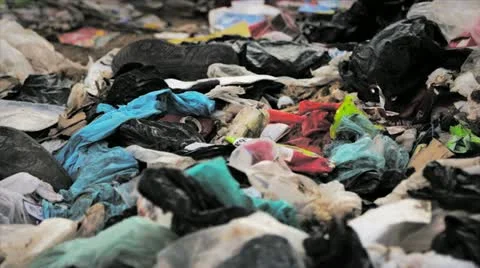 Garbage dump contamination Stock Footage 12163758