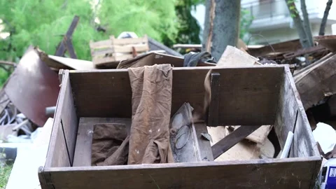 Garbage dump. environmental pollution problem excessive consumption Stock Footage 245808486