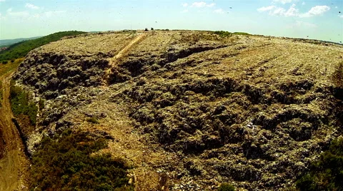 Garbage dump Stock Footage 48553091