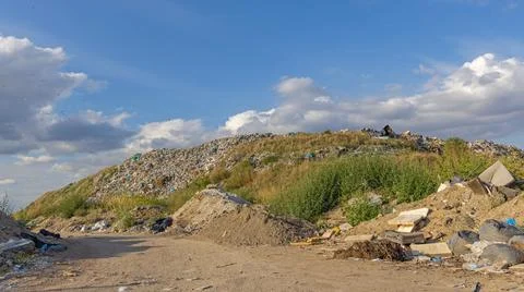 Garbage Dump Hill Stock Photos