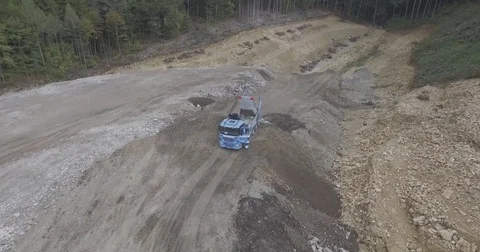 Garbage Dump / Junk Yard Aerial Shot (Orbiting) 動画素材 81468844