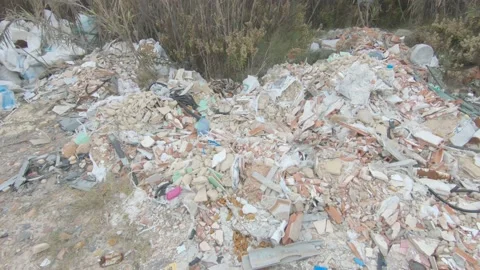 The garbage dump in nature, close up Stock-Footage 170068174