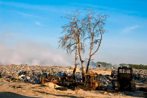 Garbage dump Stock Photos