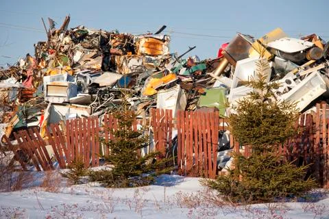 Garbage dump Stock Photos